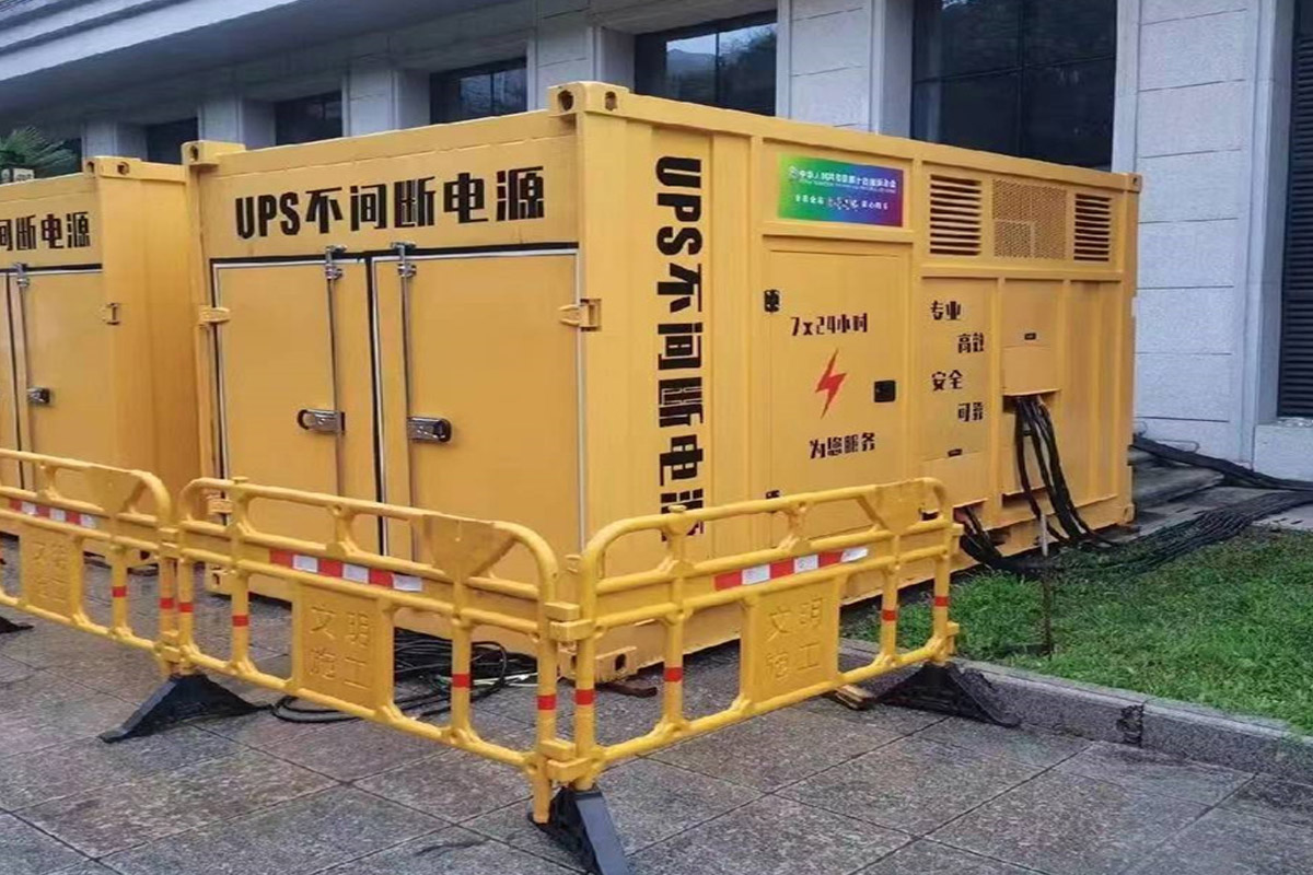 烈山发电机租赁施工现场