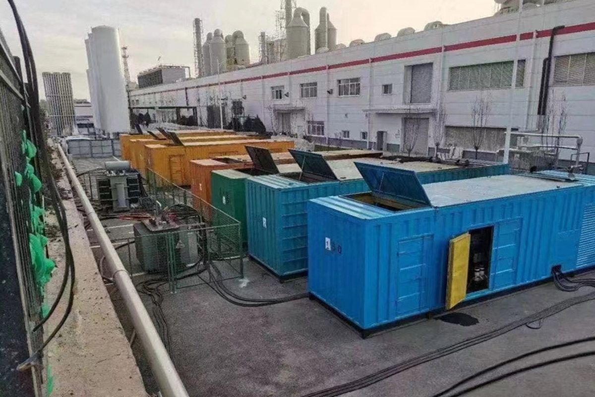 烈山发电机租赁施工现场